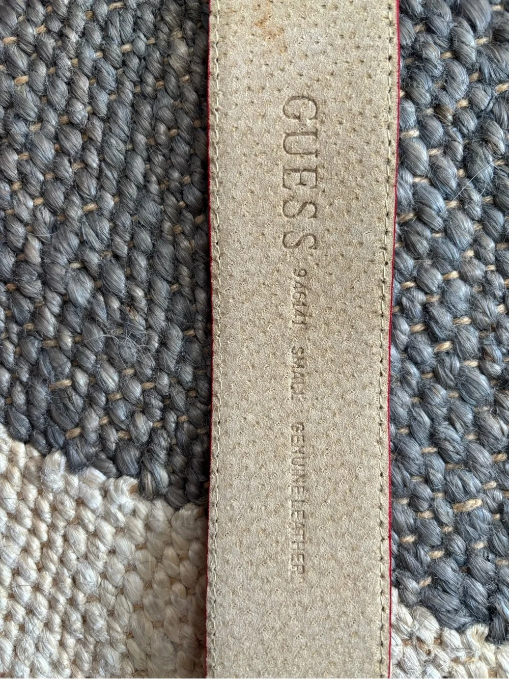 Guess Red Leather Wide Women's Belt with Branded Silver Buckle